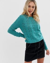 QED London sweater in pointelle knit   ASOS at Asos